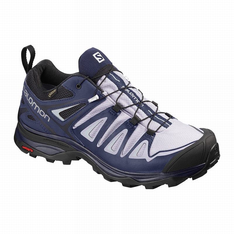 Buty Trekkingowe Damskie Salomon X ULTRA 3 GORE-TEX - Lawenda / Niebieskie - Polska (265-VNSYCU)